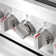 Cosmo 36 in. Nebula Collection 3.8 cu. ft. Gas Range, 5 Burners, Rapid Convection Oven, Smooth Grip Handle in Stainless Steel