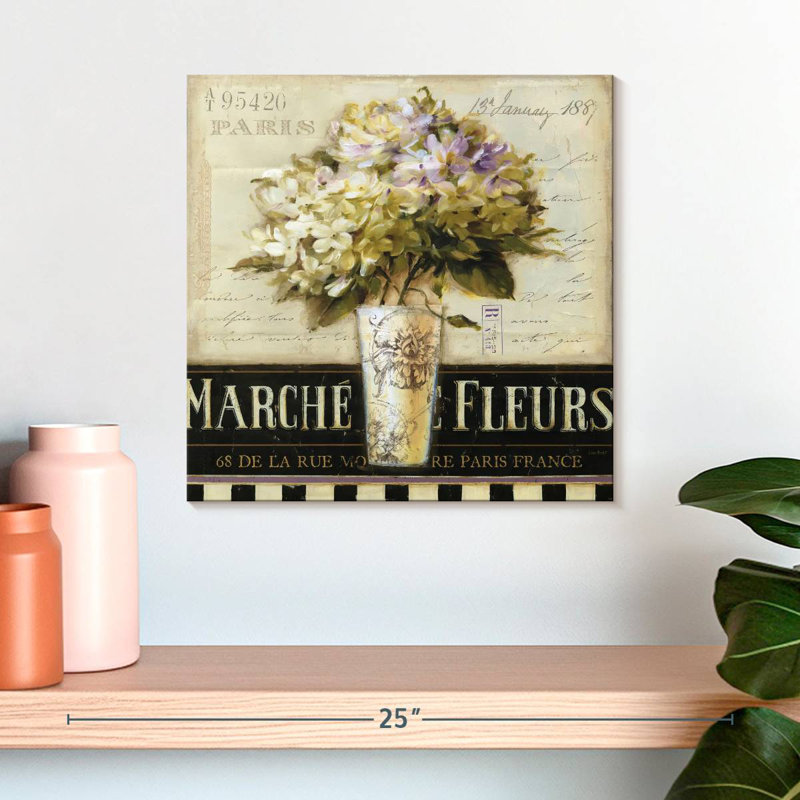 Harnek Marche De Fleurs I, 16" H x 16" W