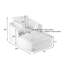 Chaise longue en velours côtelé rose, sans montage, coussin à ressorts, confortable pour appartement, canapé surdimensionné, chaise longue, esthétique moderne