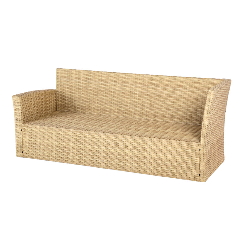 St.Tropez - Garden Corner Sofa In Rattan, Natural, White 