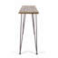 Table de bar industrielle en bois et métal