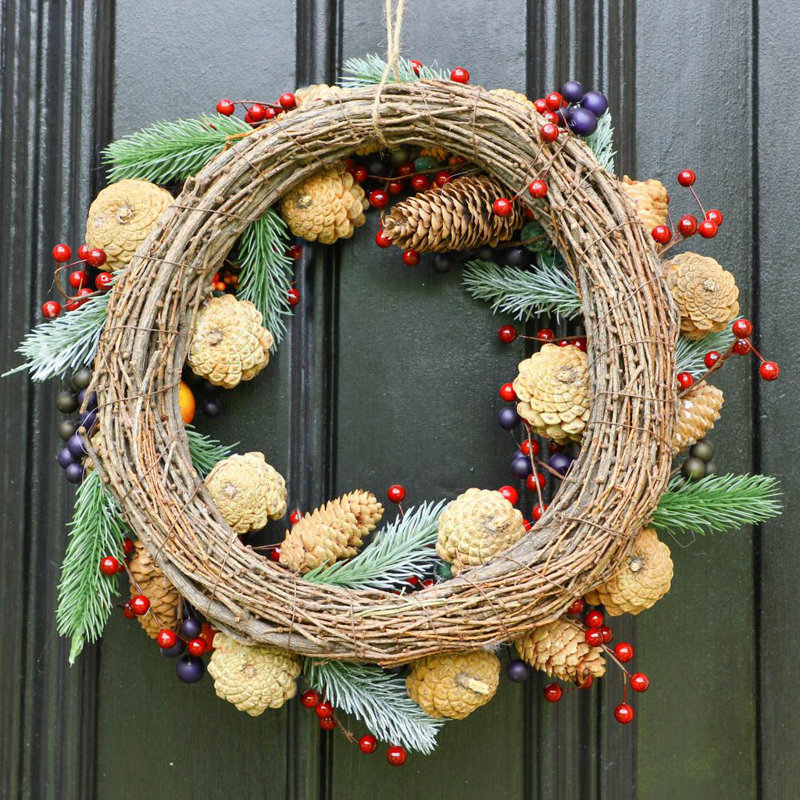 Dried Pinecones 40cm Wreath