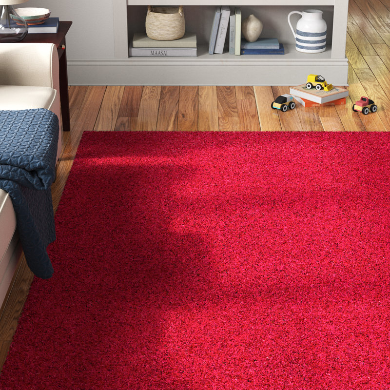 Athens Area Rug, Rectangle 4' x 5'3", Red 