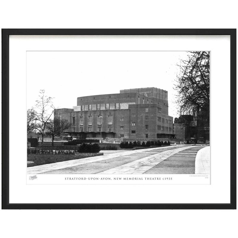 Stratford-upon-Avon, New Memorial Theatre C1935 by Francis Frith - Single Picture Frame Print, 40cm H x 50cm W x 2.3cm D