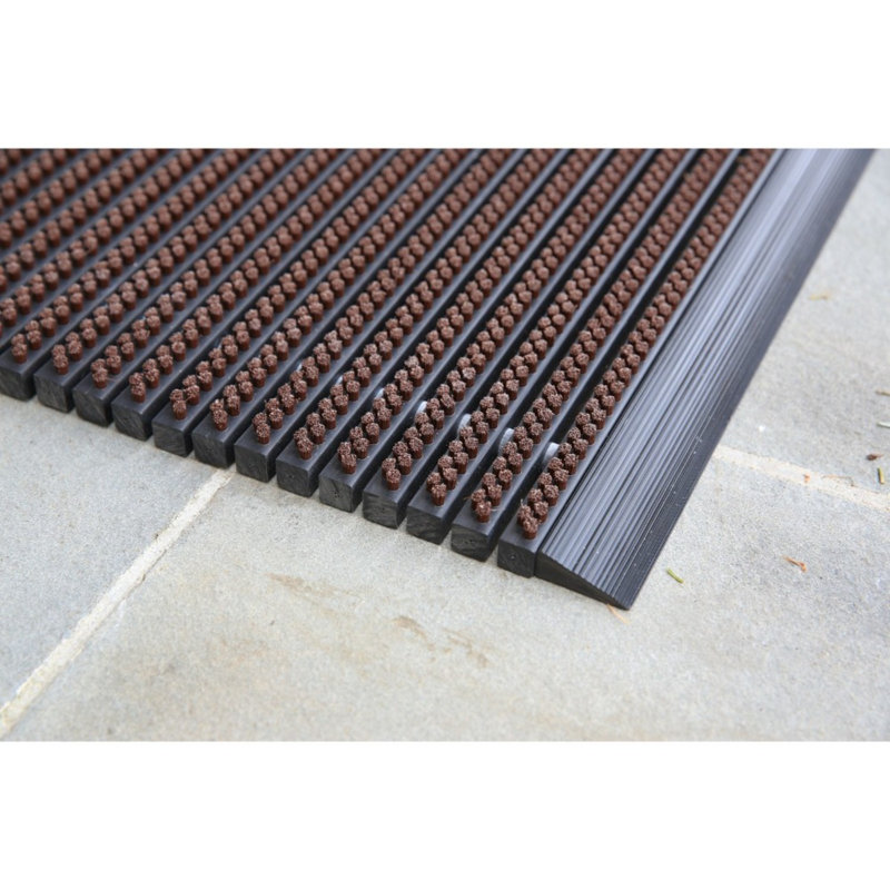 Non-Slip Doormat, Brown, Rectangle 2' x 3'