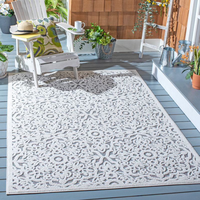 Sprague Performance Floral Rug, Rectangle 8' x 10'