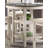  1Pc Counter Height Table With 2X Display Shelves Transitional Style Furniture (Only Tables, No Chairs)-624138323