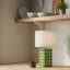 Lampe de table Zara Green Grid