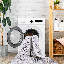 Tapis doré lavable 3 x 5 Maval (gris et doré, 3 pi x 5 pi)-1508467954