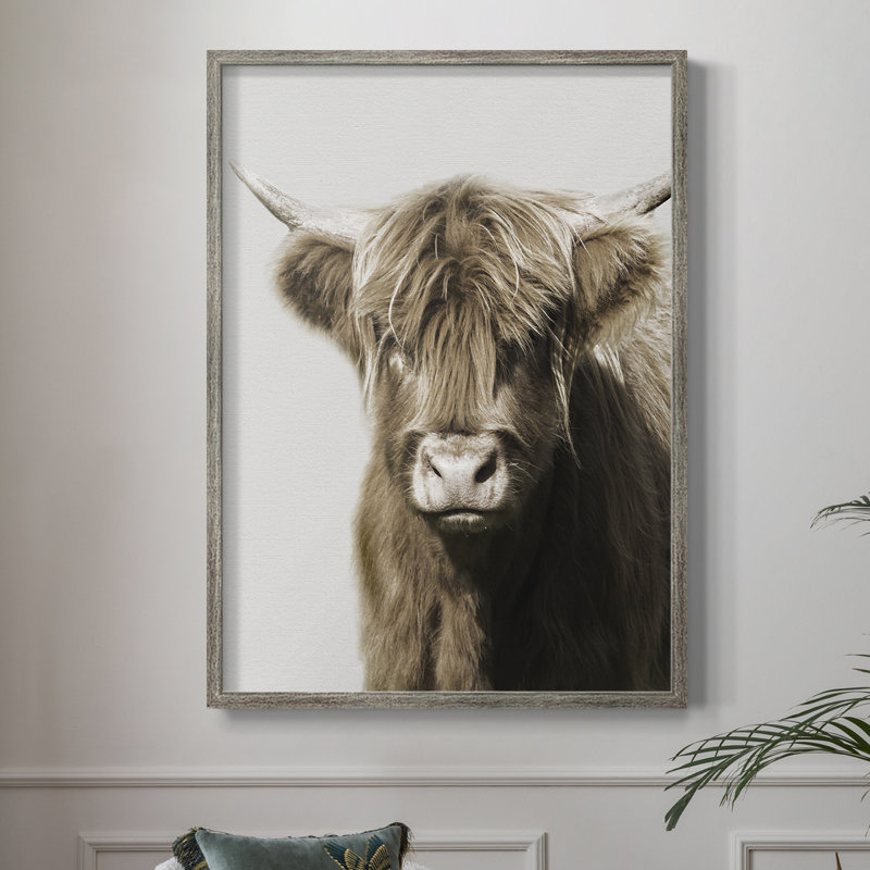 Highland Portrait II, reproduction encadrée - bois massif, H 11 po x l 9 po