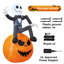Squelette et citrouille d'Halloween gonflable