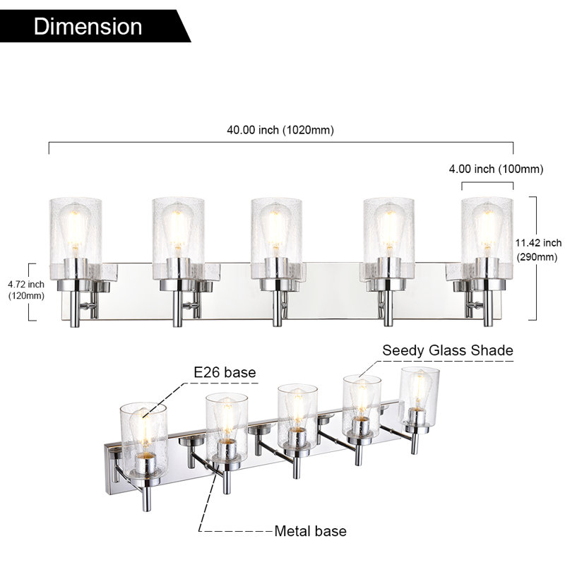 Arma 5 - Light Dimmable Vanity Light
