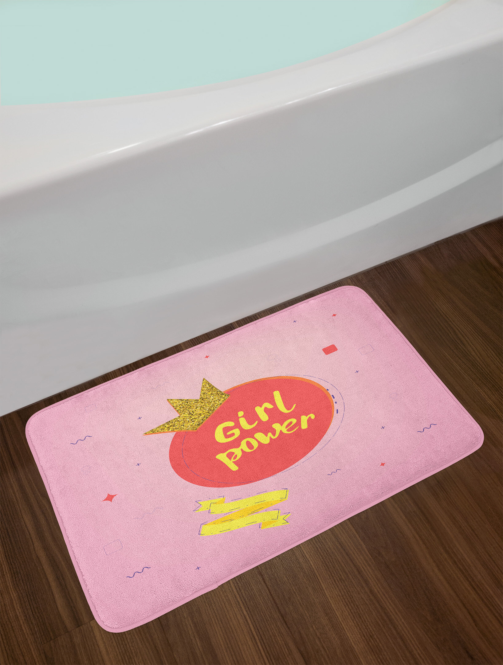 East Urban Home Allura Bath Mat | Wayfair