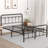 Arnis Metal Slat Headboard Design Bed-1345998992