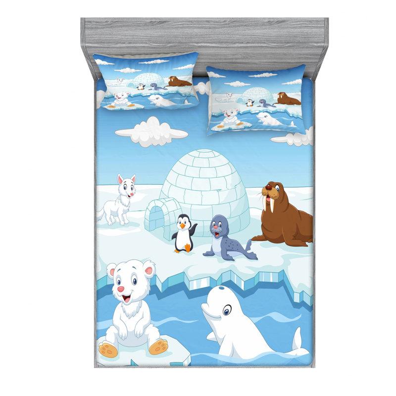 Ensemble de draps polaire, Ensemble de drap pour grand lit avec drap-housse