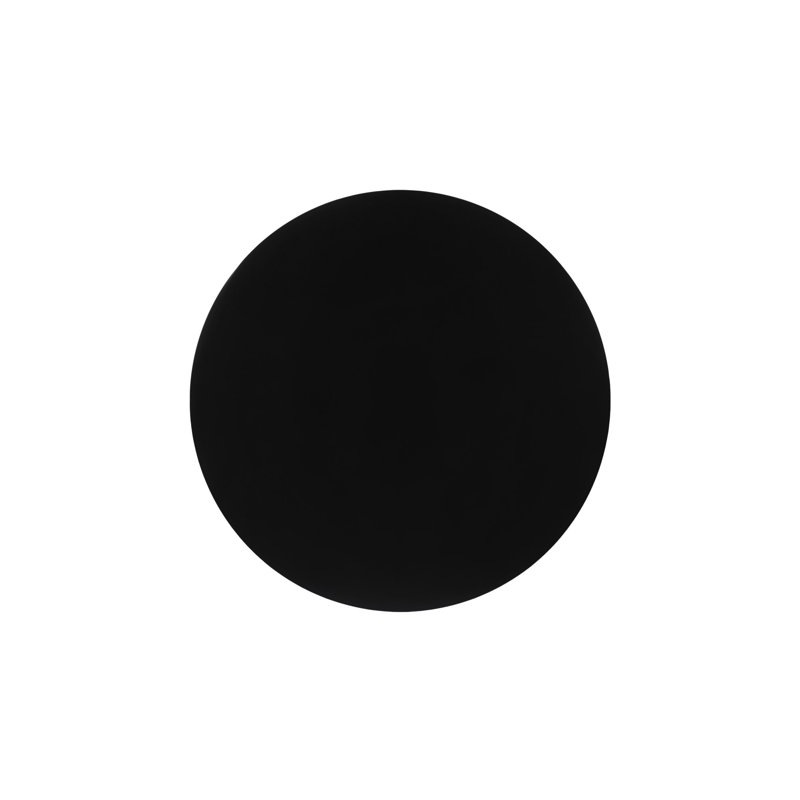 TopTop 24" Black Melamine Round Coffee Table