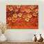 Coucher de soleil aux nuances de fleur de pommier II - Décoration murale traditionnelle sur bois de pin naturel-870266354