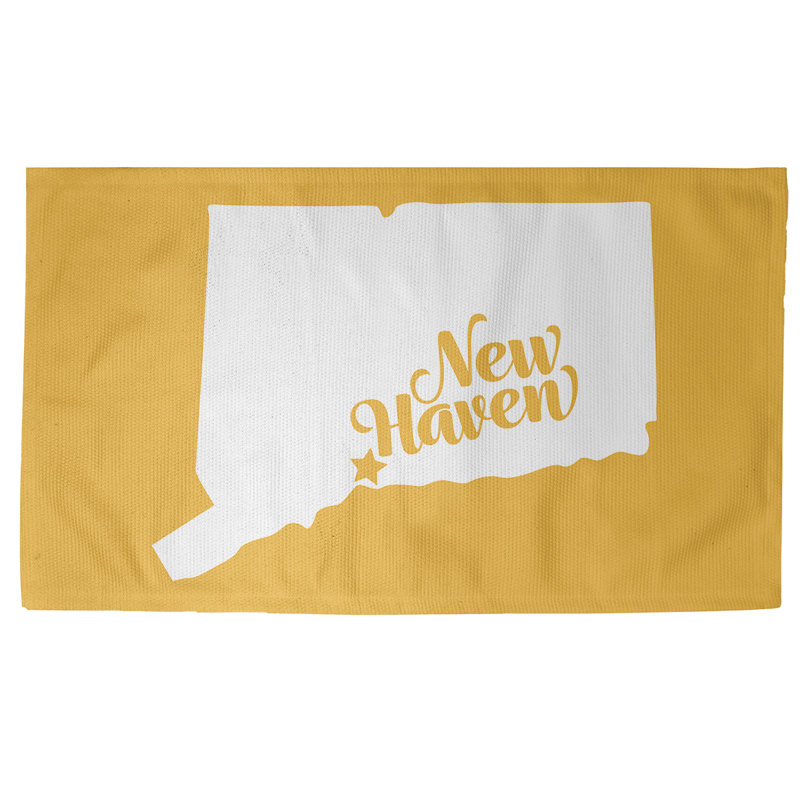 Tapis jaune new refuge connecticut, Rectangle 2 pi x 3 pi, Oui