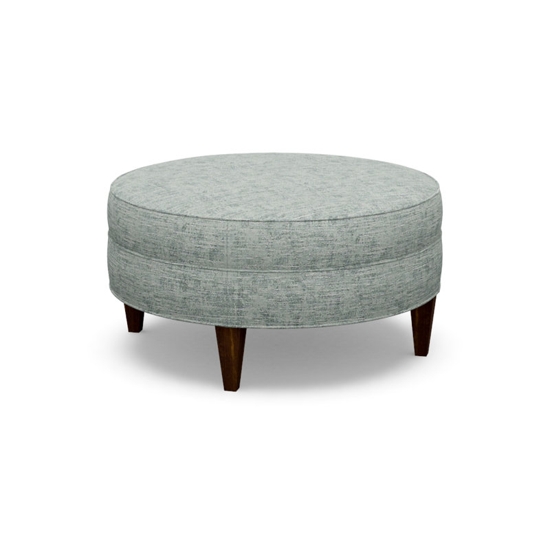 Ottoman Shop Round Ottoman, Walnut, 9637-49