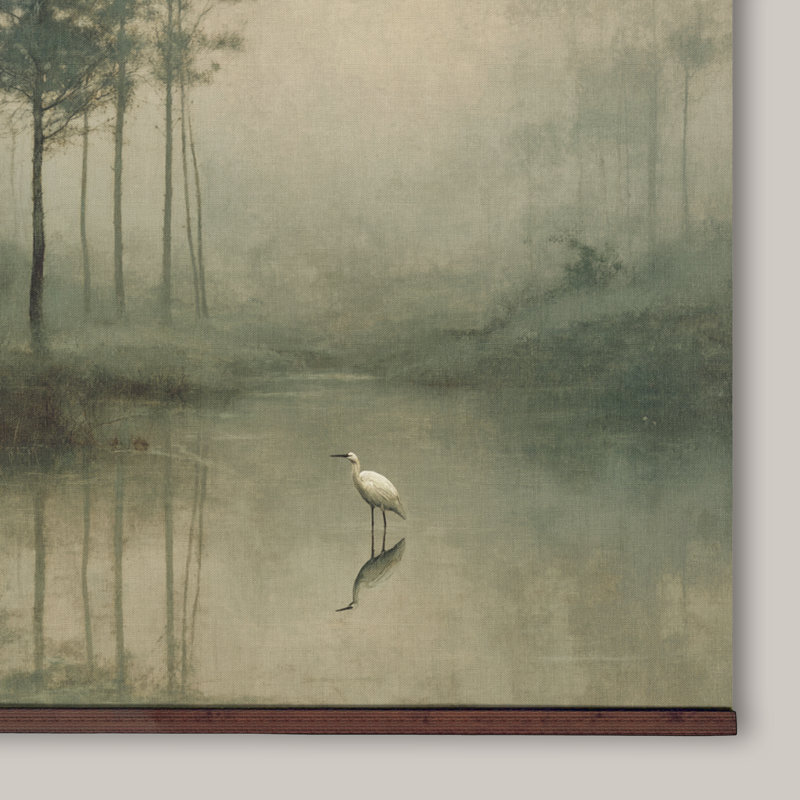 Tapisserie «Misty Coastal Bird», H 32 po x l 48 po