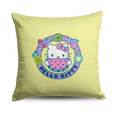 Sanrio Hello Kitty Vacation Days Throw Pillow 18 x 18 inches