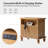 Arelys 26"W Carved Fronts 3-Drawer Traditional End Table with Charge Station USB Ports-114222026