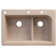 Radius 33'' L Drop-In Double Bowl Granite Kitchen Sink