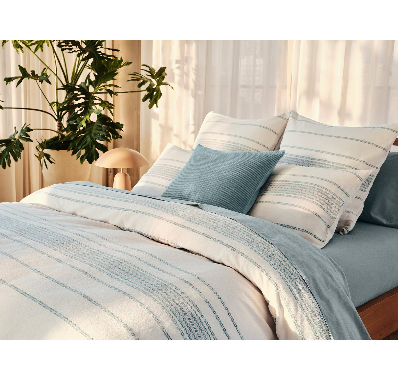 Cotton Pillow Cover, Tidal