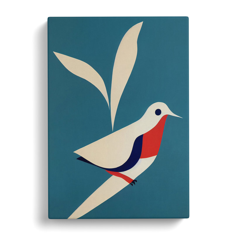 Dove Bird Minimalism - Wrapped Canvas, 60cm H x 40cm W x 3cm D
