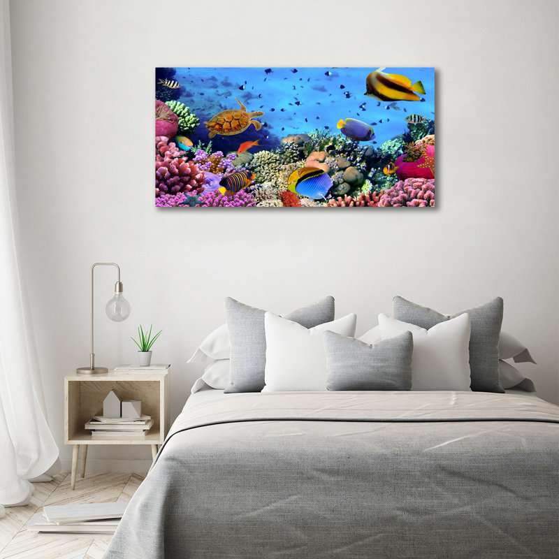 Canvas Print - Wall Art - Prints On Canvas - 140X70 Image Picture Theme: Coral Reef