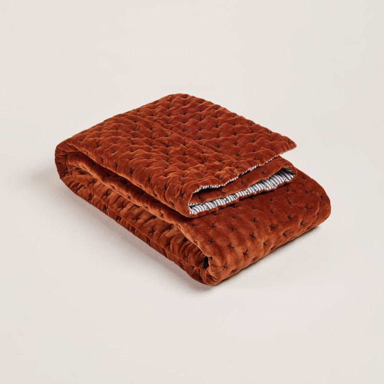 Quilted Throw Blanket, Red
