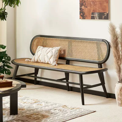 Simple Retro Black Bench