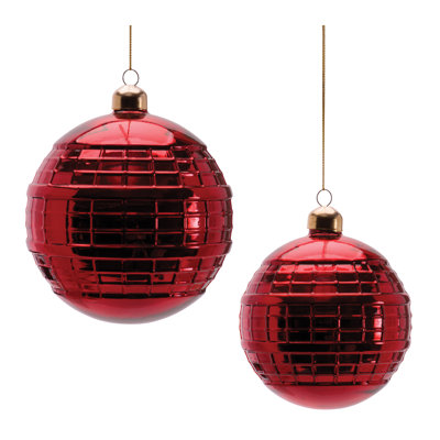 Glass Ball Ornament Set of 4