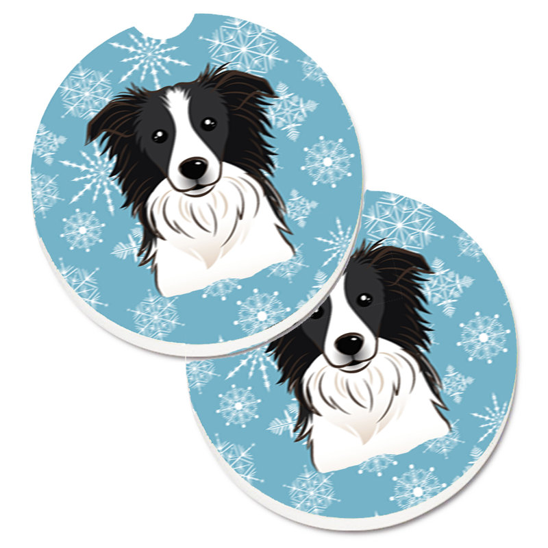 Sous-verre de voiture de neige, Border collie