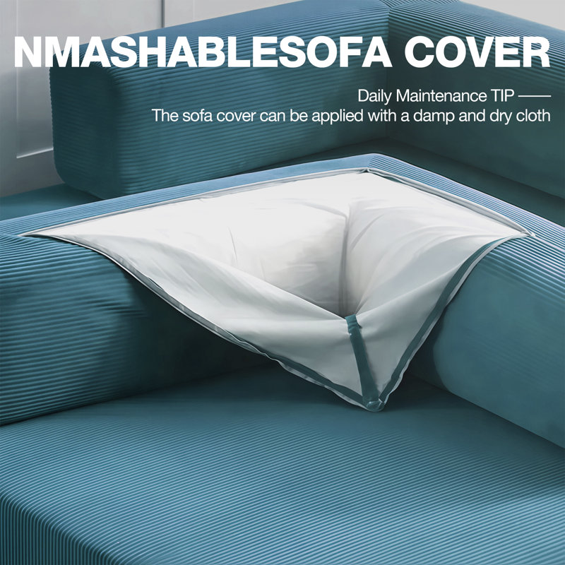 78.8-Inch Upholstered Double Sofa Bed, Modular Sofa Bed, Includes 2 Throw Pillows, Foldable Sofa, Blue