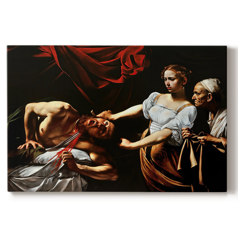 Judith décapitant Holofernes-Caravage-Gallery, toile tendue-c. 1599-1602, 24 x 36