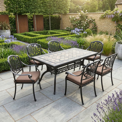 6 - Person Patio Dining Set with Rectangular Table