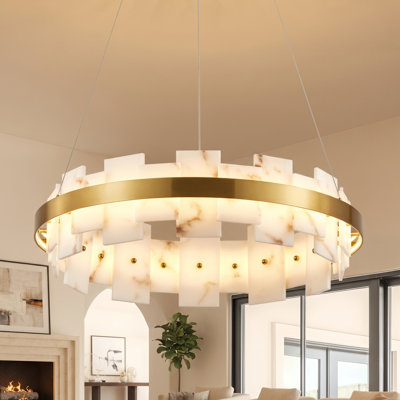 Luminaire suspendu rectangulaire Alabaster