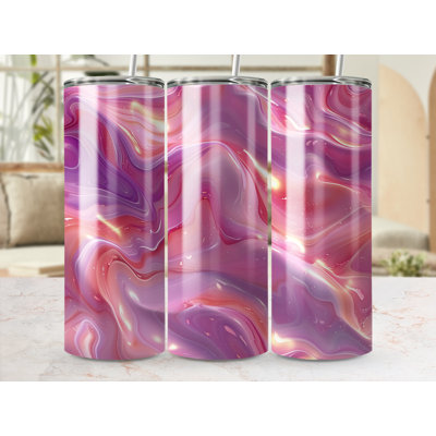 Choose Handmade Tumblers 591 mL Vacuum Insulated Stainless Steel (18/8) Travel Tumbler with Straw
