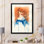 «Beautiful Beautiful Woman Portrait - Glam, reproduction d'art sur toile