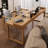 Light walnut Rectangular Solid Wood desk-108927764