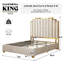 Lit plateforme tapissier très grand Duncanville, crème-116271833-89093345