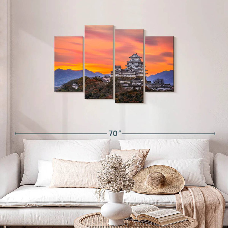 Lilie Himeji Castle Dawn, 27" H x 43" W