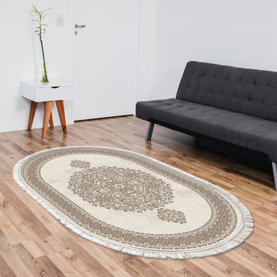 Hayley Damask Area Rug