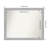 Vista Brushed Nickel Narrow Bathroom Vanity Non-Beveled Wall Mirror-341969664