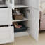 5-Door Wardrobe Armoires with Drawers and Mirror, White