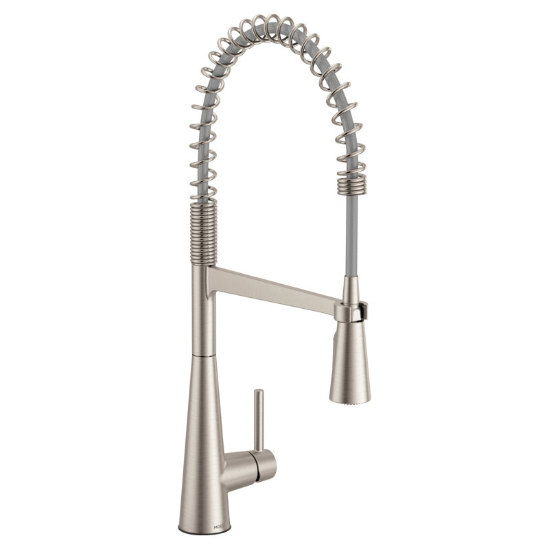 Robinet de cuisine Sleek Spring, Acier inoxydable résistant aux taches