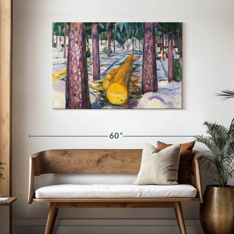 Alvord la bûche jaune, H 30 po x l 45 po