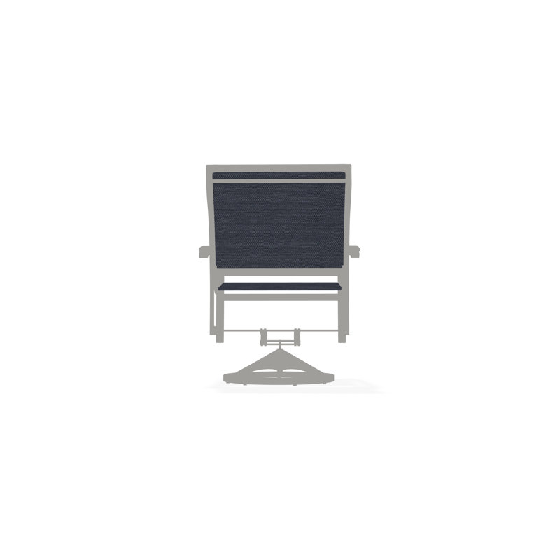 Bazza Outdoor Dining Chair, Augustine Denim, Snow