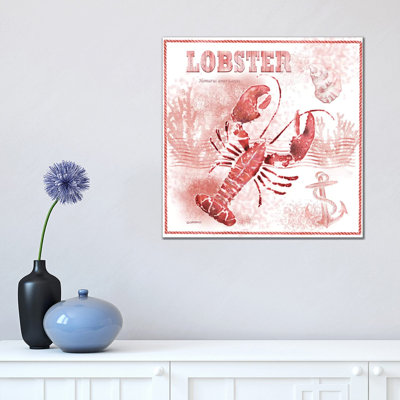 Red Lobster 1 Piece Wrapped Canvas Painting